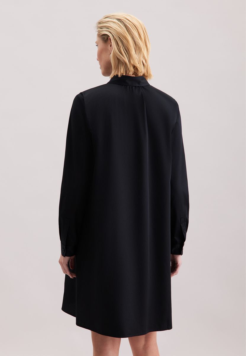Minimalistisches Baumwollsatin-Blusenkleid