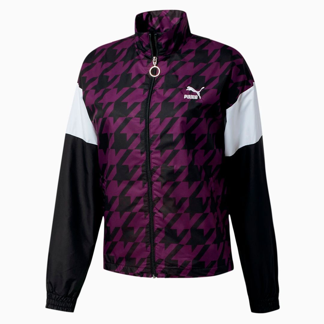 Trainingsjacke mit geometrischem Muster