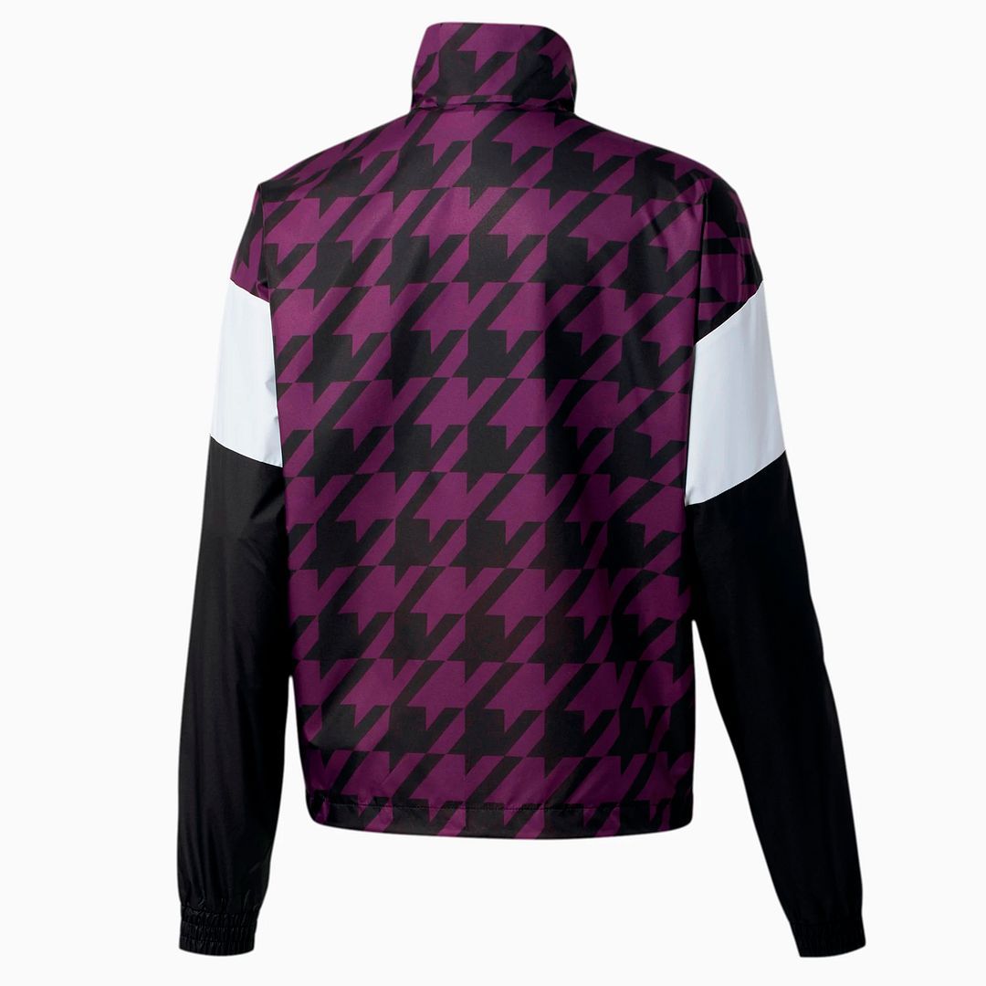 Trainingsjacke mit geometrischem Muster