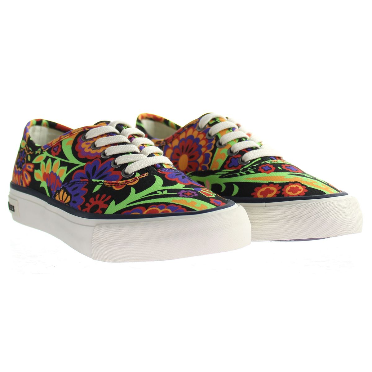 Bunte Paisley-Blumen Low-Tops