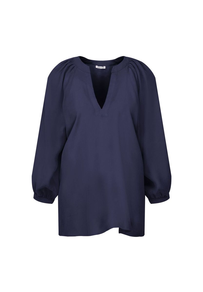 Luftige Bluse mit Tunika-Ausschnitt