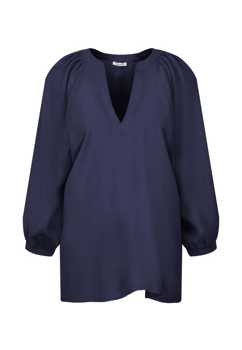 Luftige Bluse mit Tunika-Ausschnitt