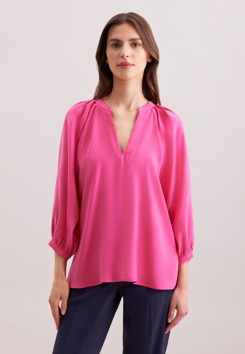 Oversized-Bluse mit Volumenärmeln