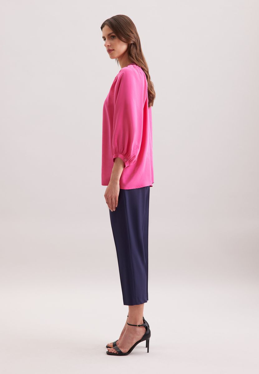 Oversized-Bluse mit Volumenärmeln