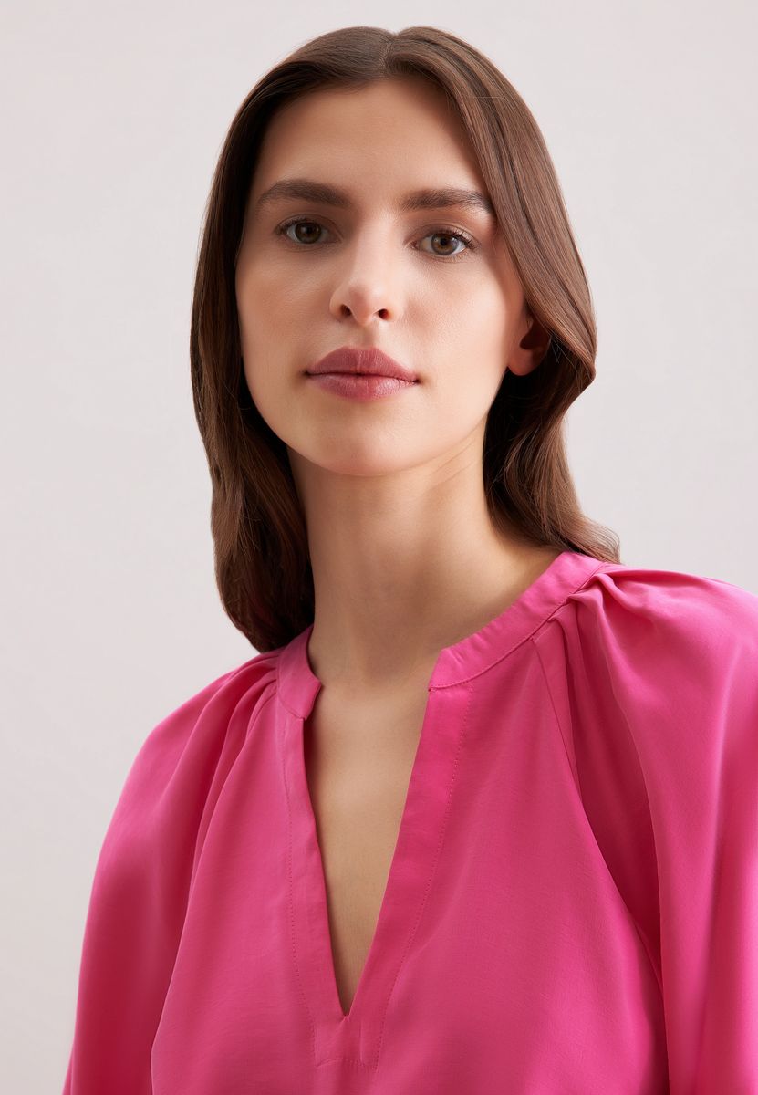 Oversized-Bluse mit Volumenärmeln