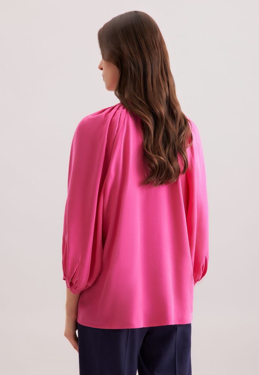 Oversized-Bluse mit Volumenärmeln