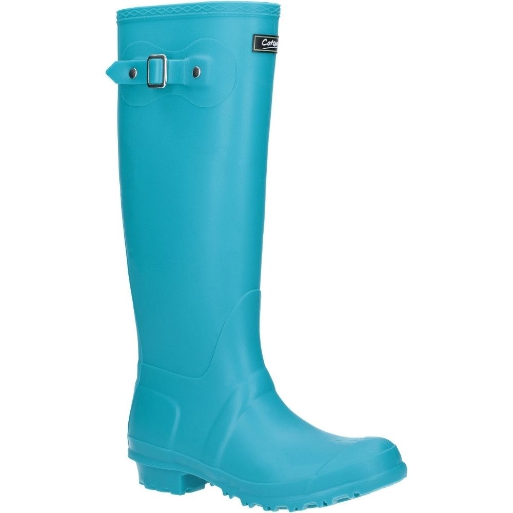 Kniehohe Gummistiefel mit Schnalle