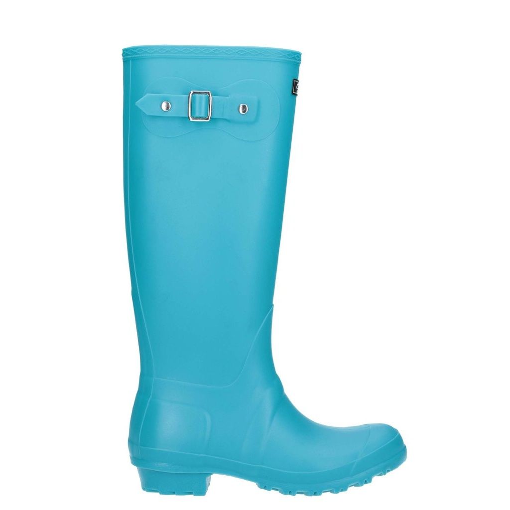 Kniehohe Gummistiefel mit Schnalle