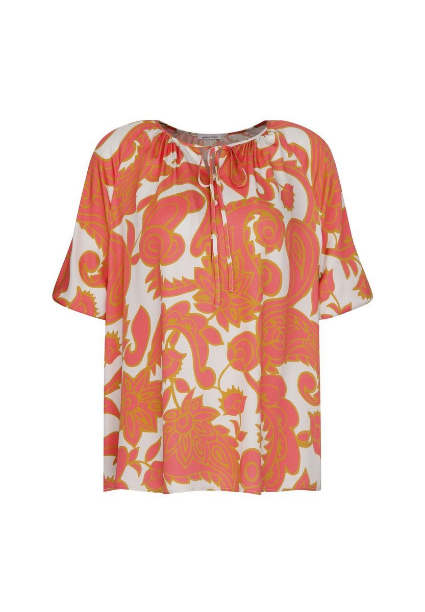 Satin-Bluse mit Paisley-Print