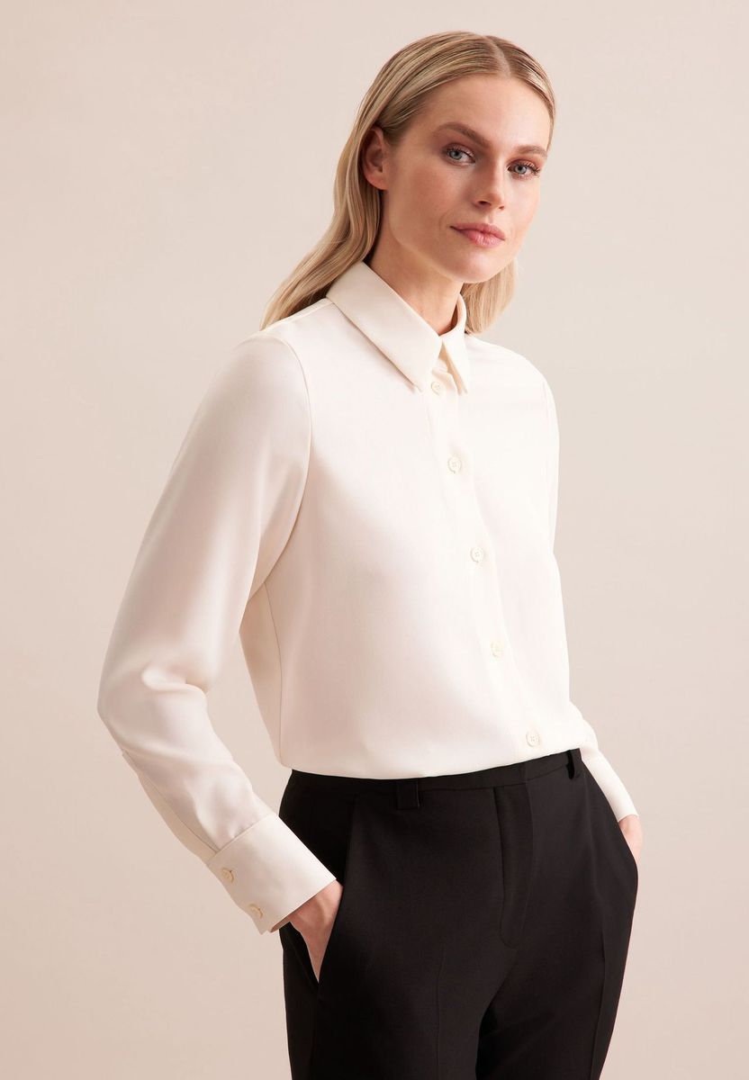 Elegante Krepp-Hemdbluse