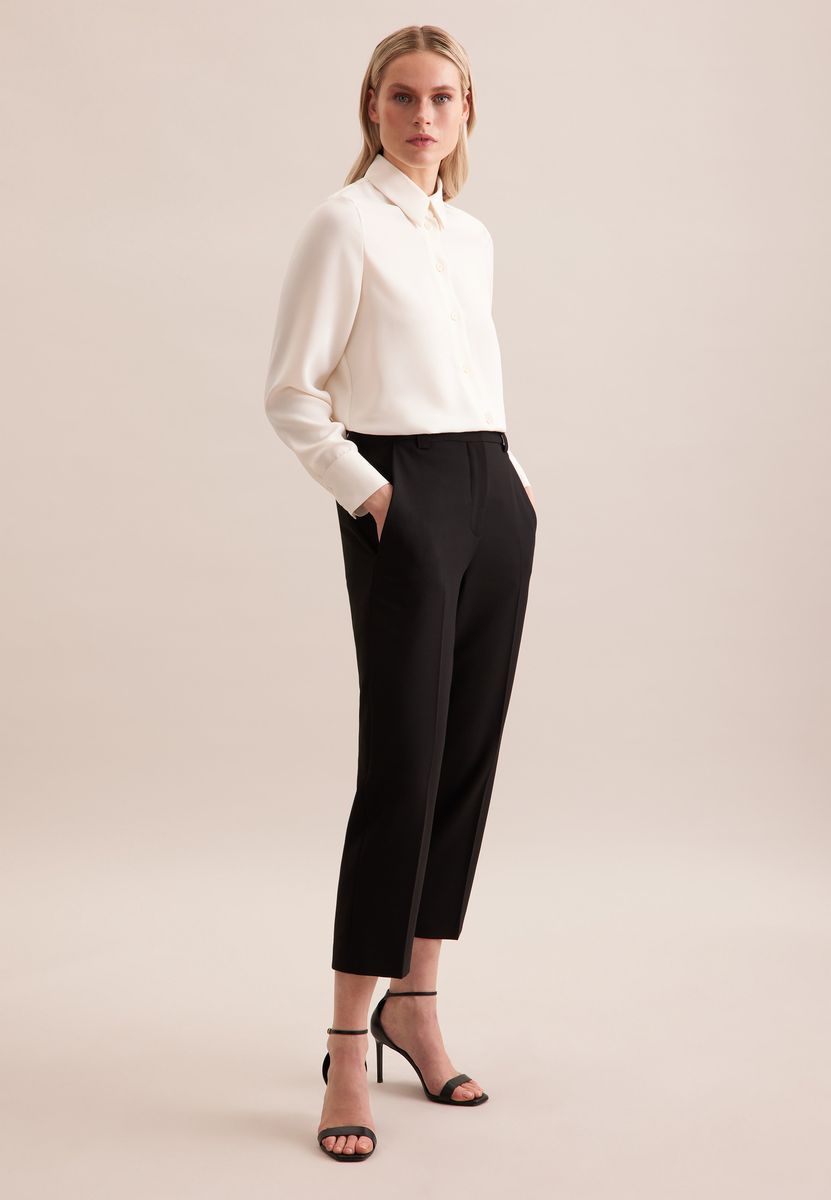 Elegante Krepp-Hemdbluse