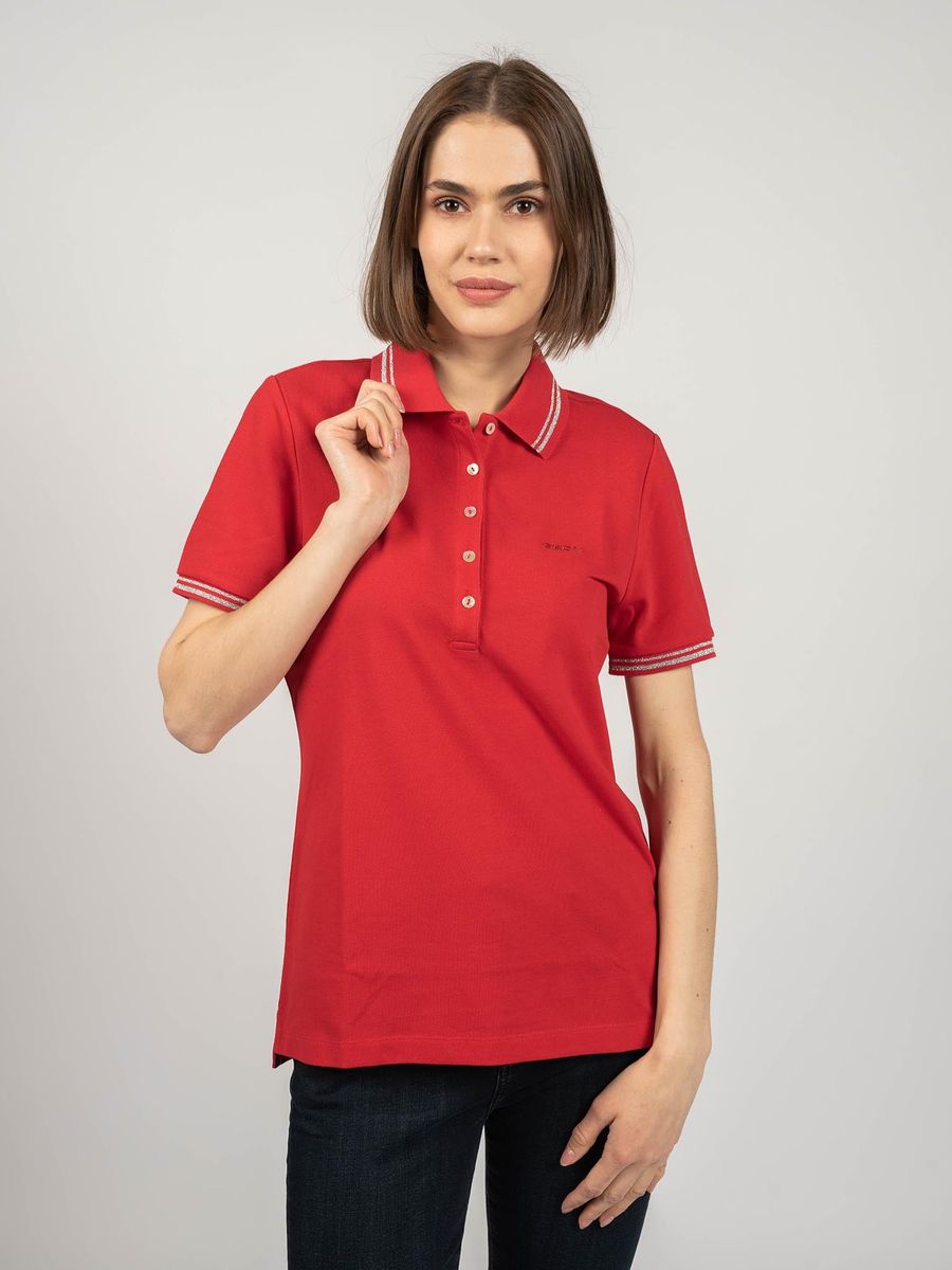 Klassisches Piqué-Poloshirt mit Streifendetails