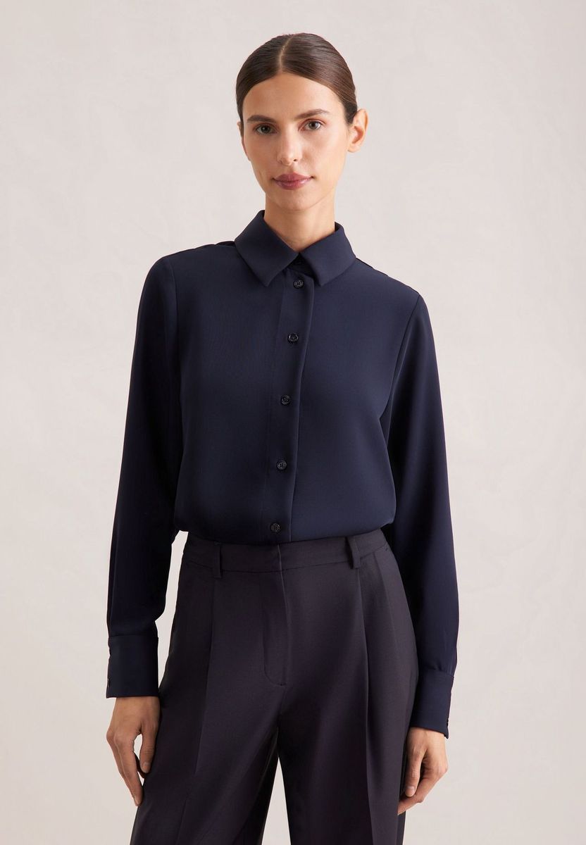 Elegante Hemdbluse mit geradem Schnitt