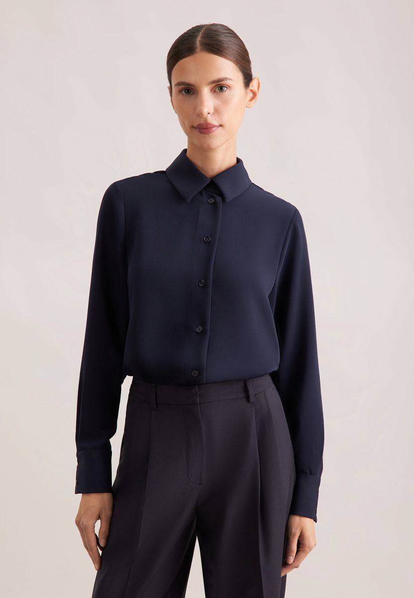 Elegante Hemdbluse mit geradem Schnitt