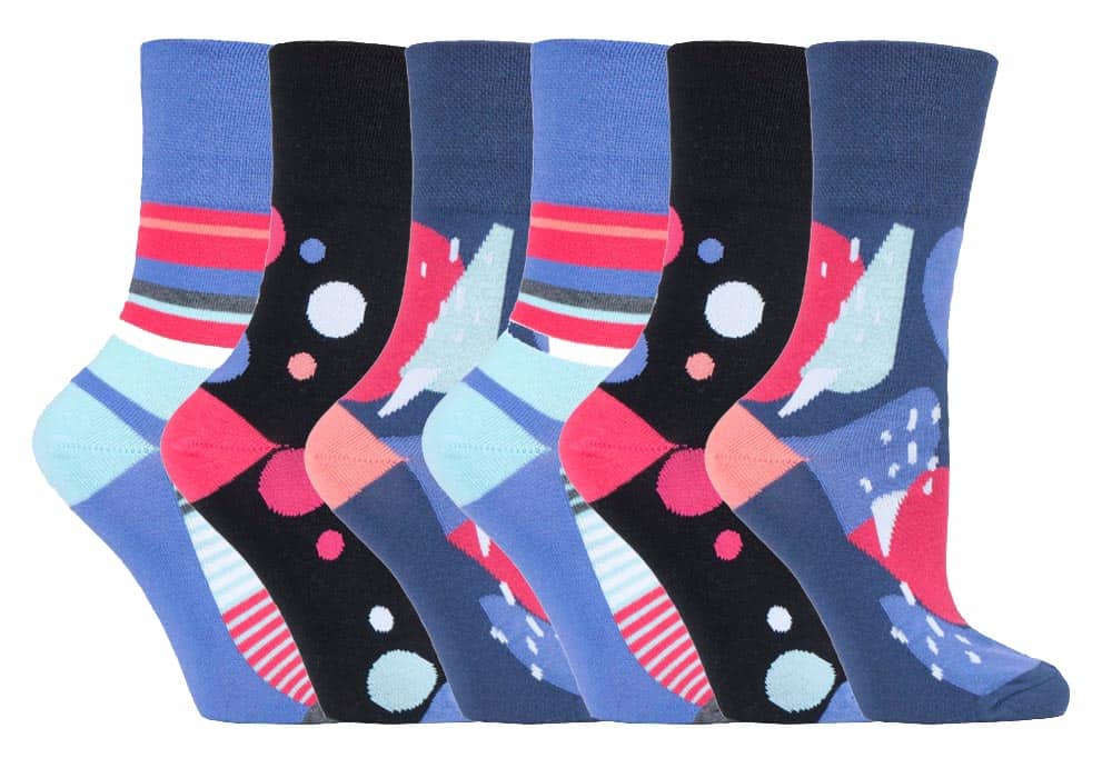Nicht einschneidende gemusterte Komfortsocken