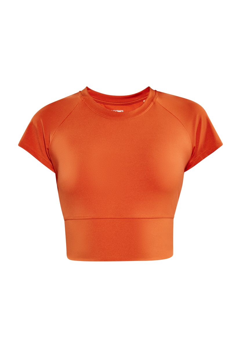 Sportliches Figurbetontes Crop-T-Shirt