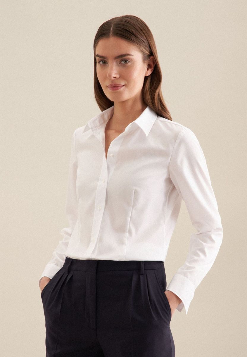 Klassische Regular-Fit Hemdbluse