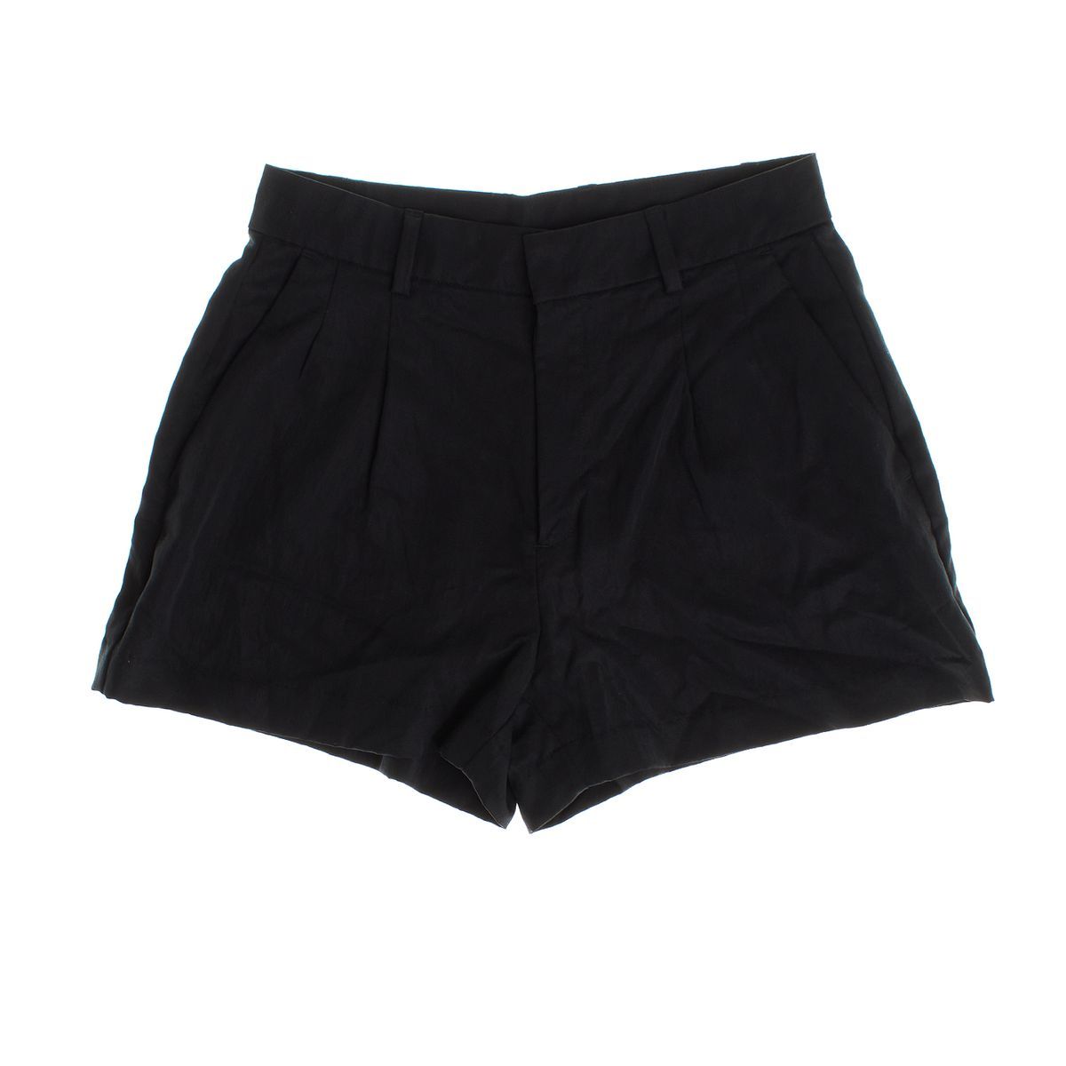 Hochtaillierte Falten-Shorts im Tailored-Stil