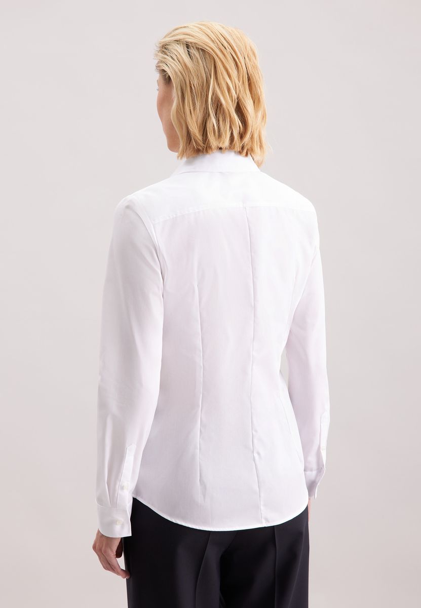 Klassische Slim-Fit Baumwollbluse