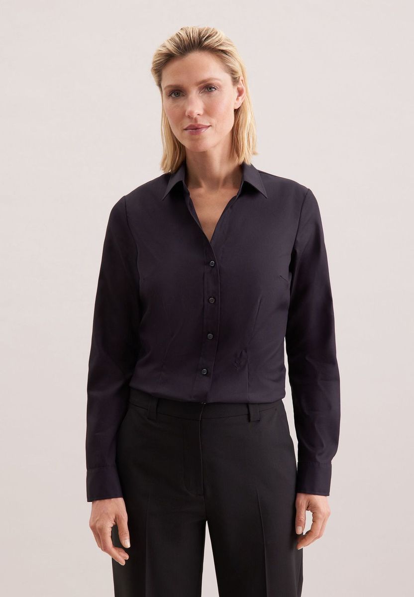 Klassische Slim-Fit Baumwollbluse