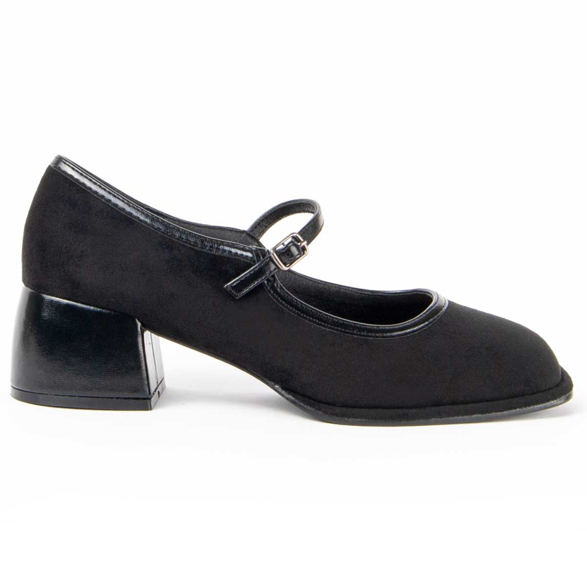Klassische Mary-Janes mit Blockabsatz