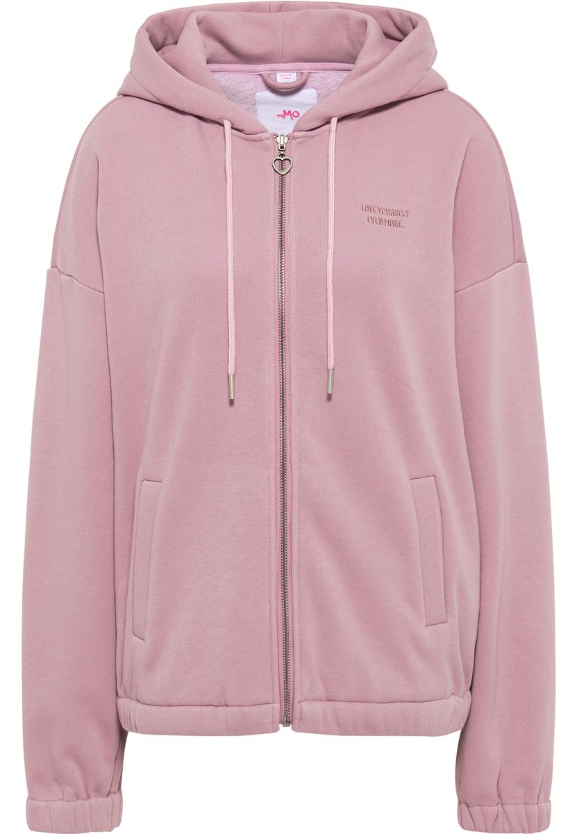 Oversized Sweatjacke mit Stickerei