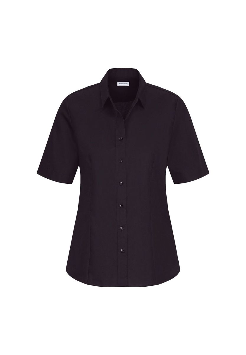 Klassische Kurzarm-Popeline-Bluse