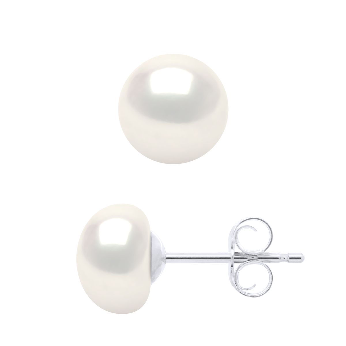 Elegante Süßwasserperlen-Ohrstecker