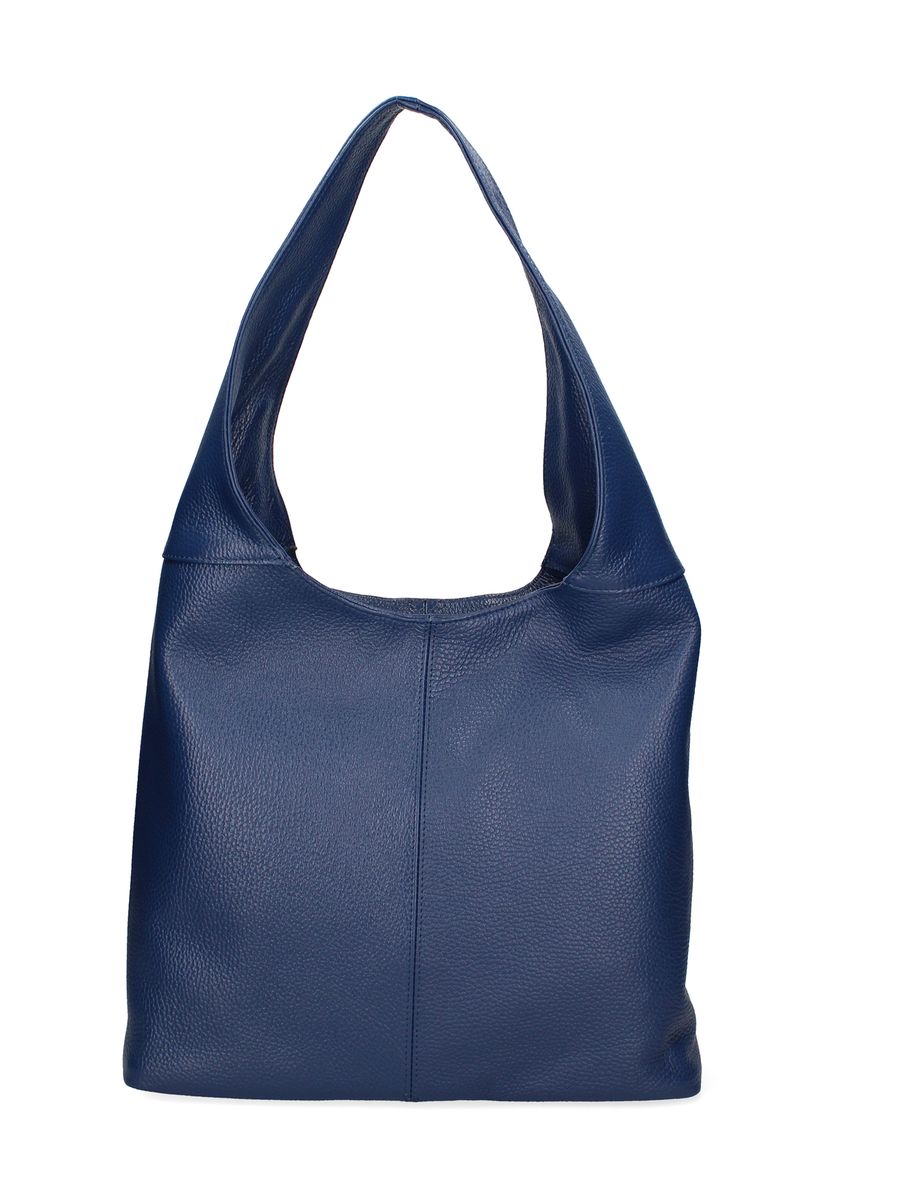 Minimalistische Hobo-Schultertasche aus Leder