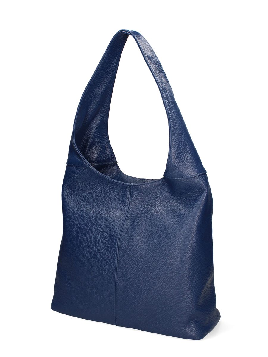 Minimalistische Hobo-Schultertasche aus Leder