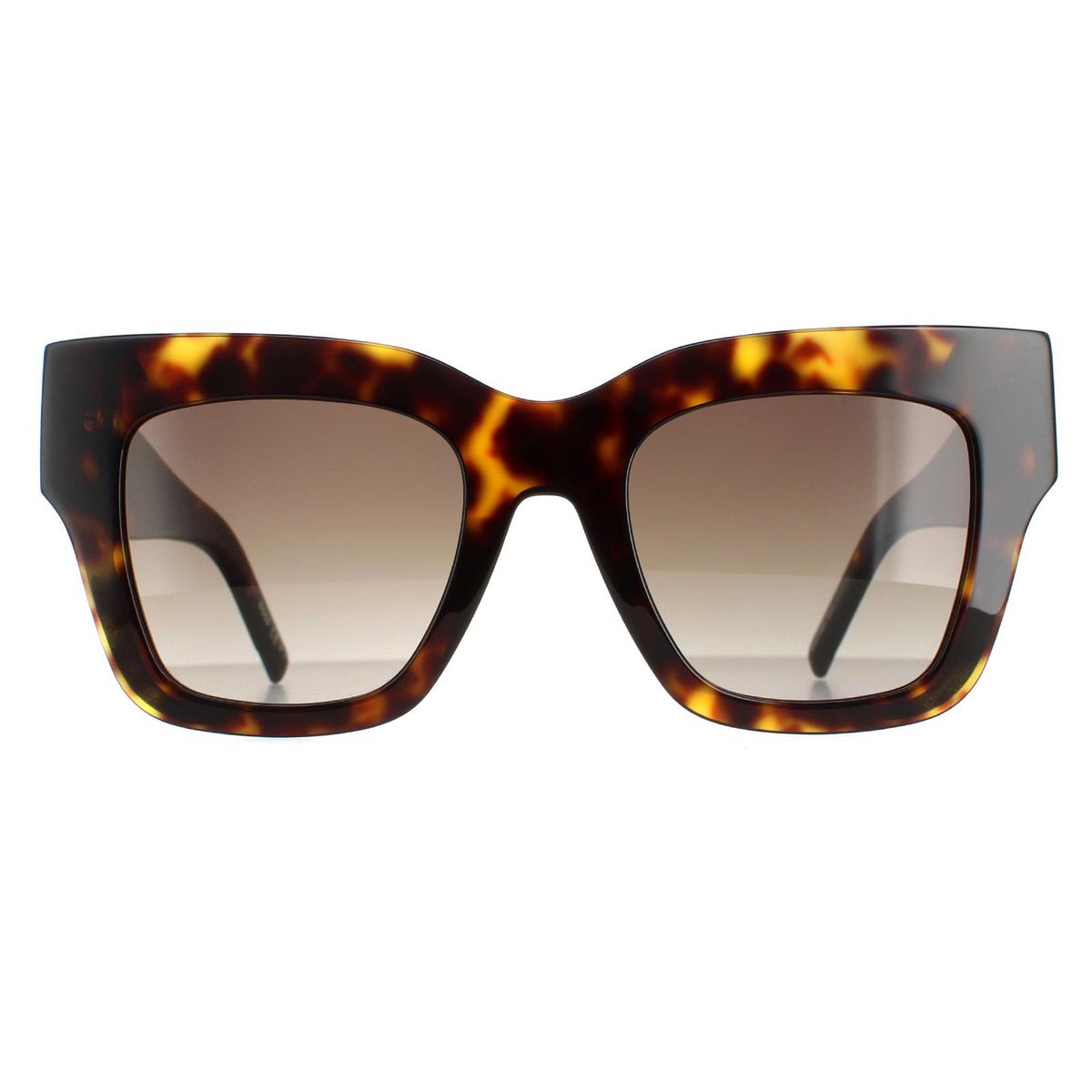 Markante Quadratische Schildpatt-Sonnenbrille