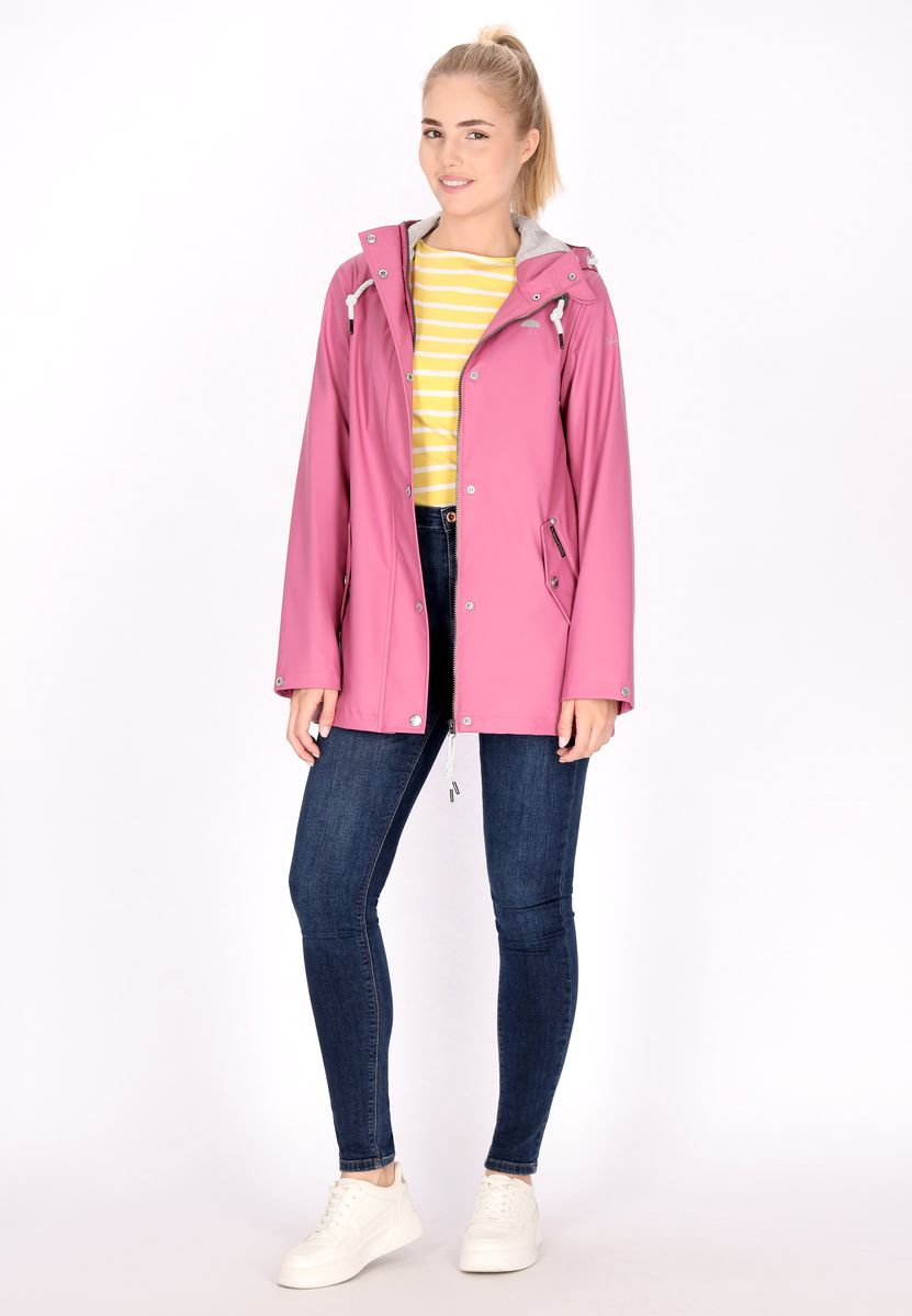 Funktionelle wasserdichte Regenjacke mit Kapuze