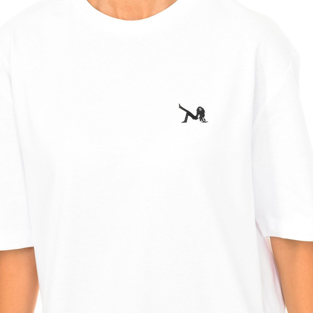 Lockeres T-Shirt mit Grafik-Stickerei