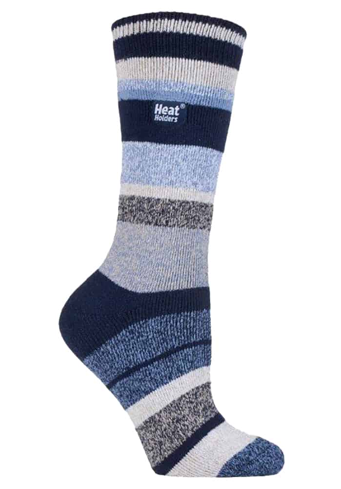 Gestreifte Thermo-Stricksocken