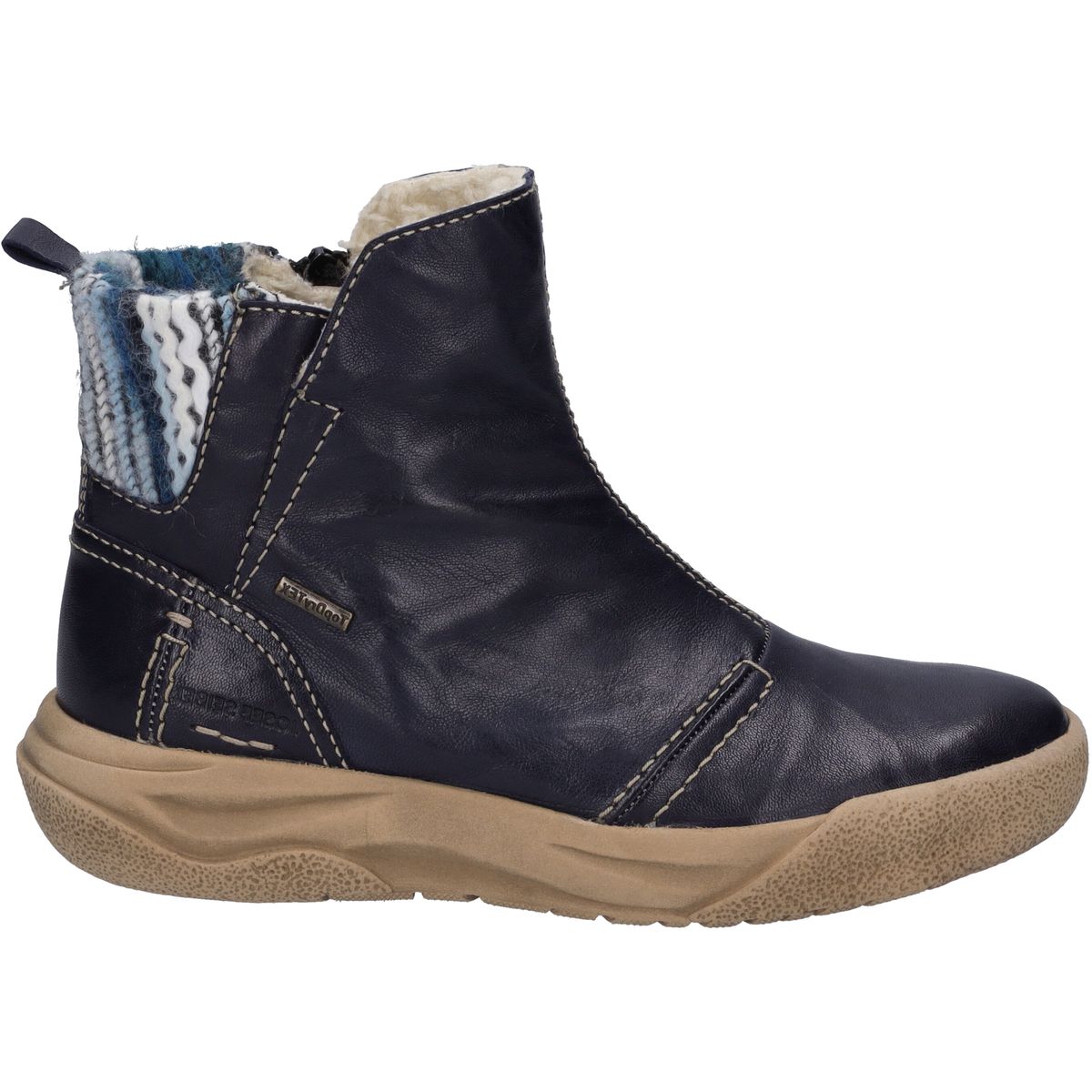 Lederstiefeletten mit warmem Plüschfutter