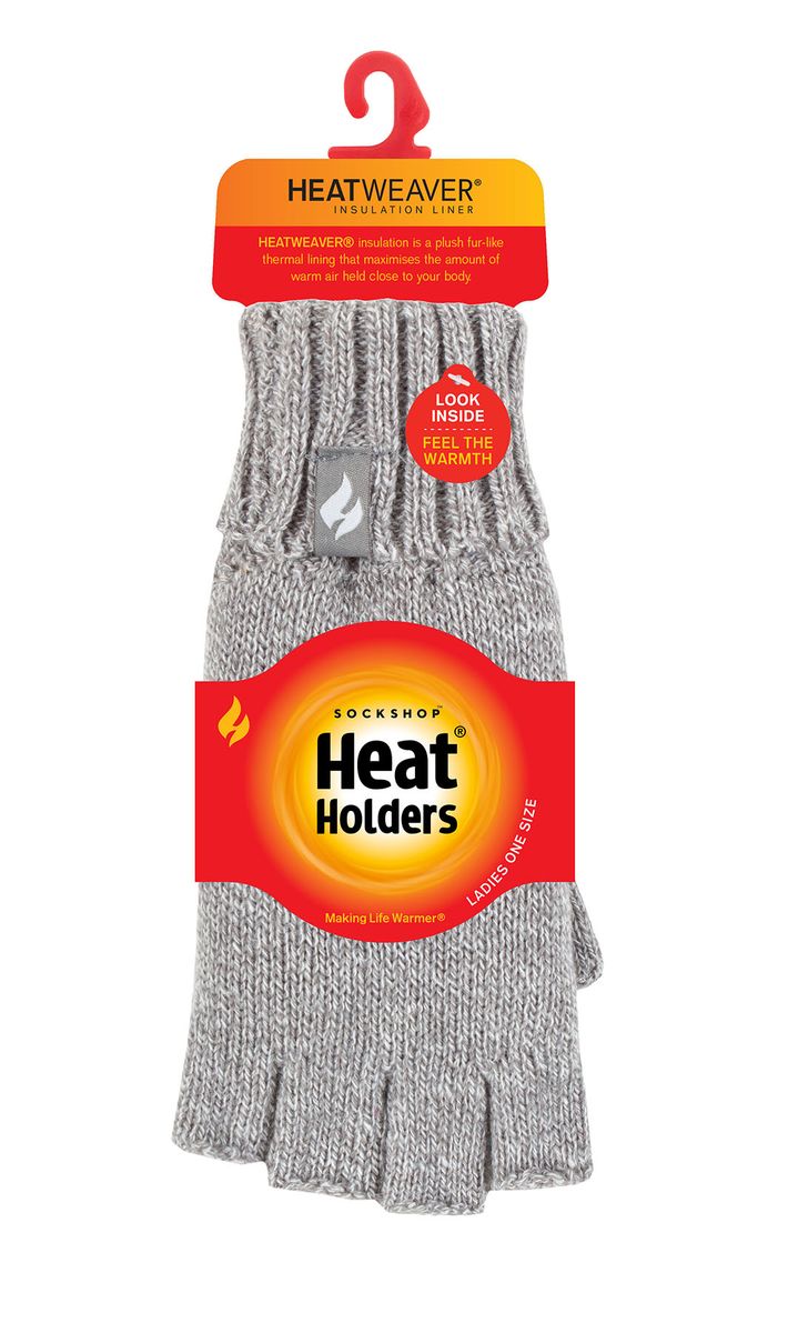 Gerippte Thermohandschuhe ohne Finger