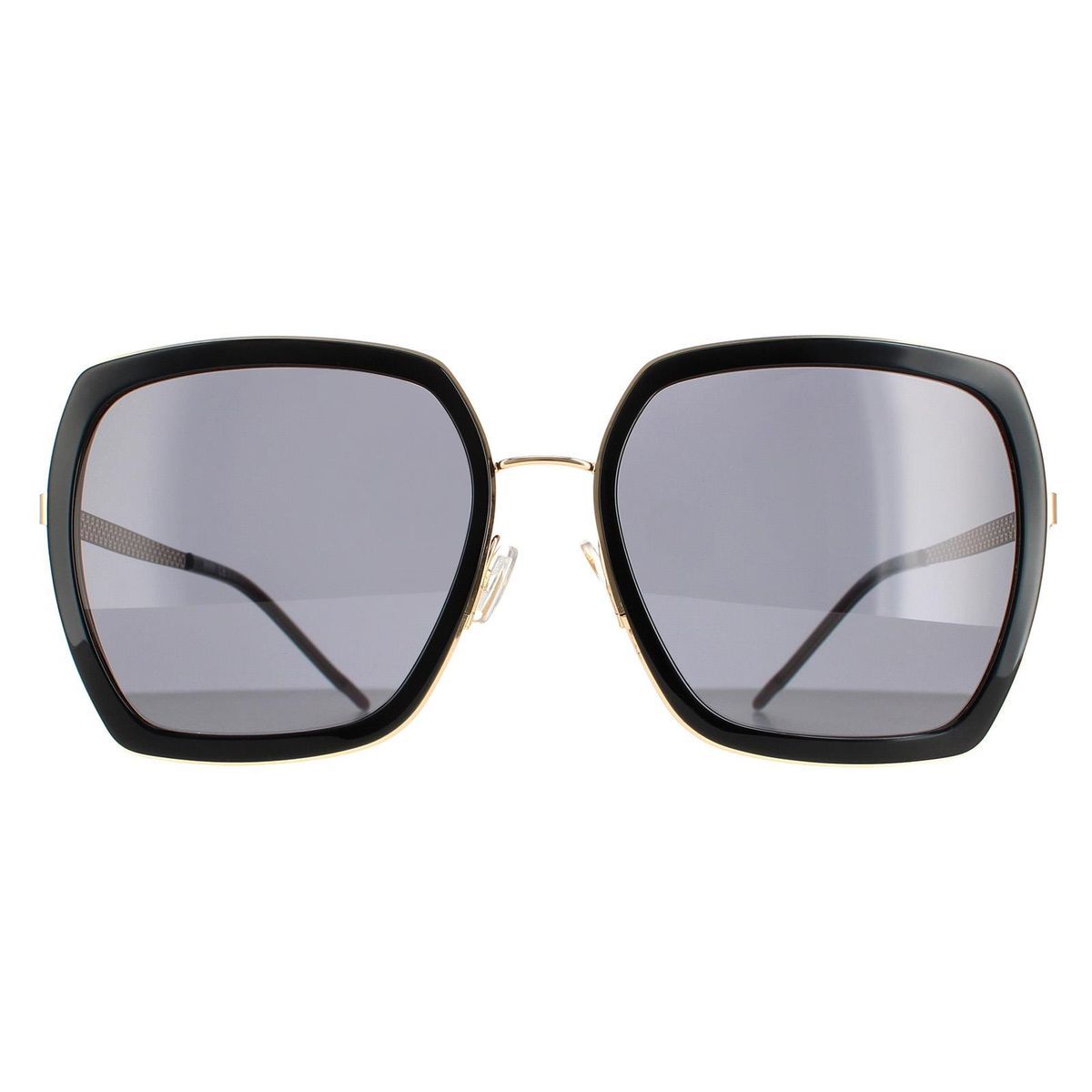 Übergroße quadratische Metall-Sonnenbrille