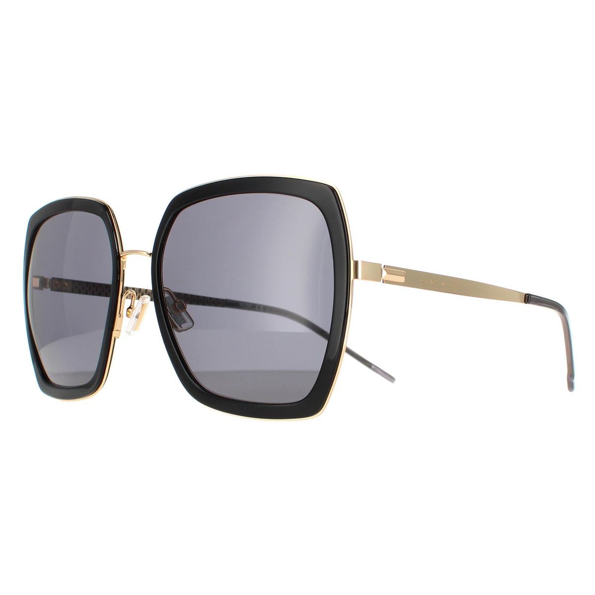Übergroße quadratische Metall-Sonnenbrille