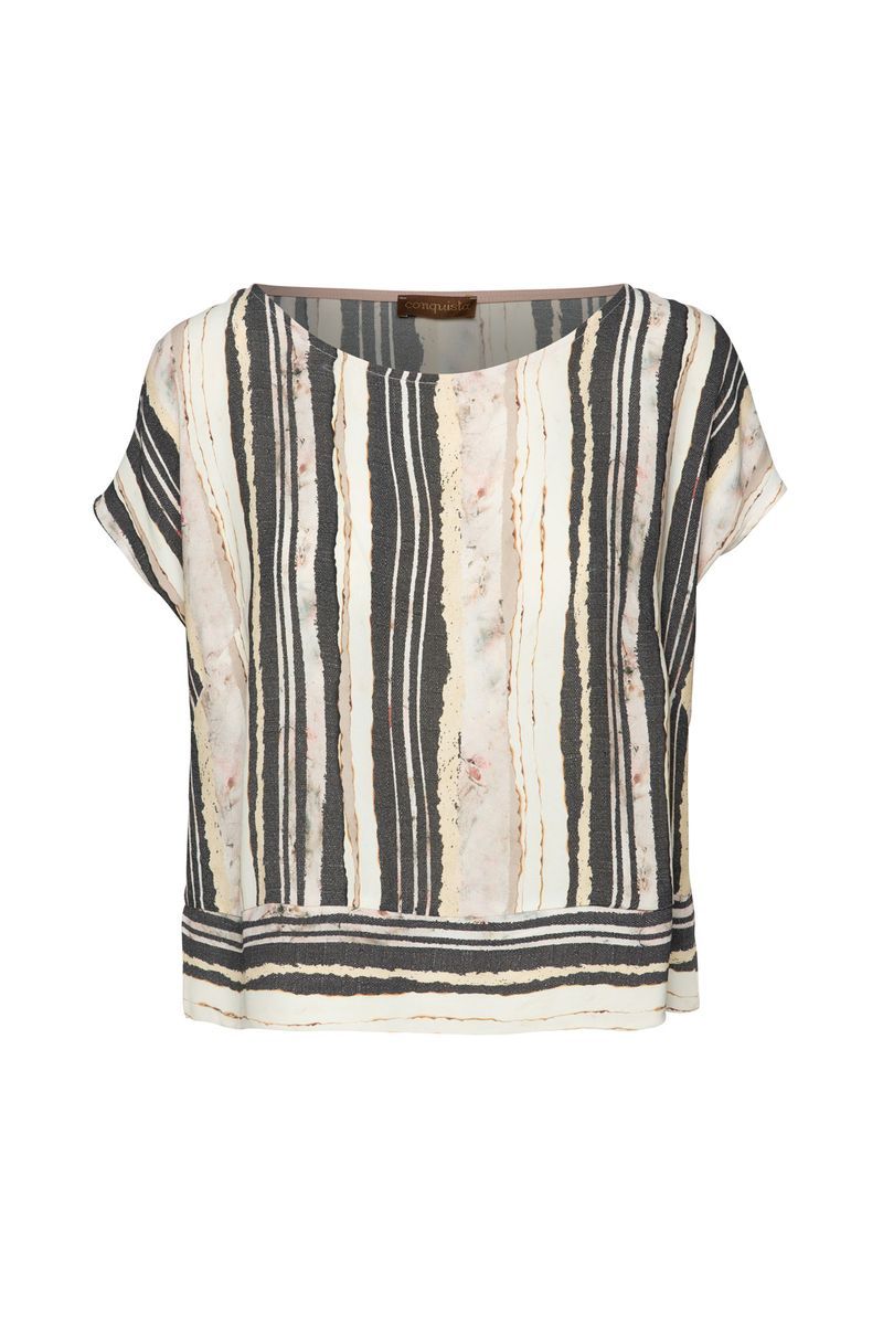 Oversized Top aus Viskose-Krepp