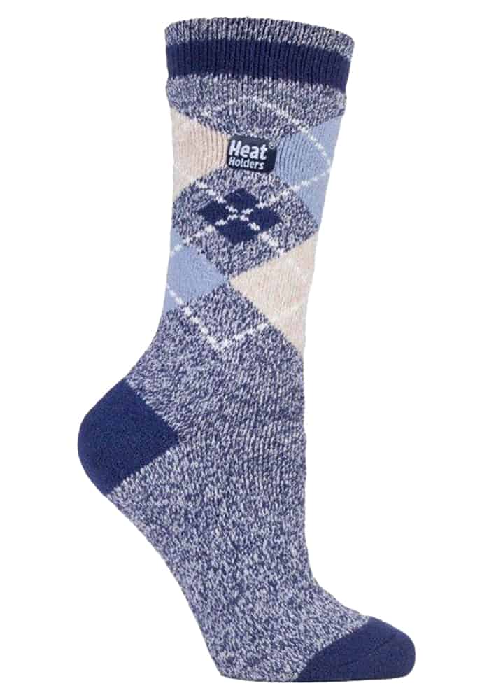 Thermosocken mit klassischem Argyle-Muster