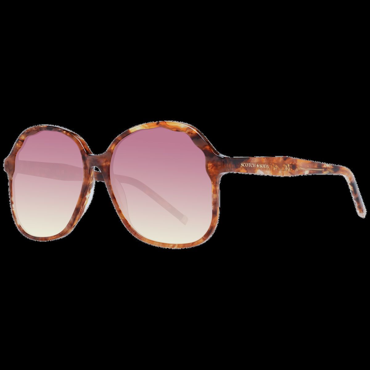 Übergroße Schmetterlings-Sonnenbrille mit Farbverlauf