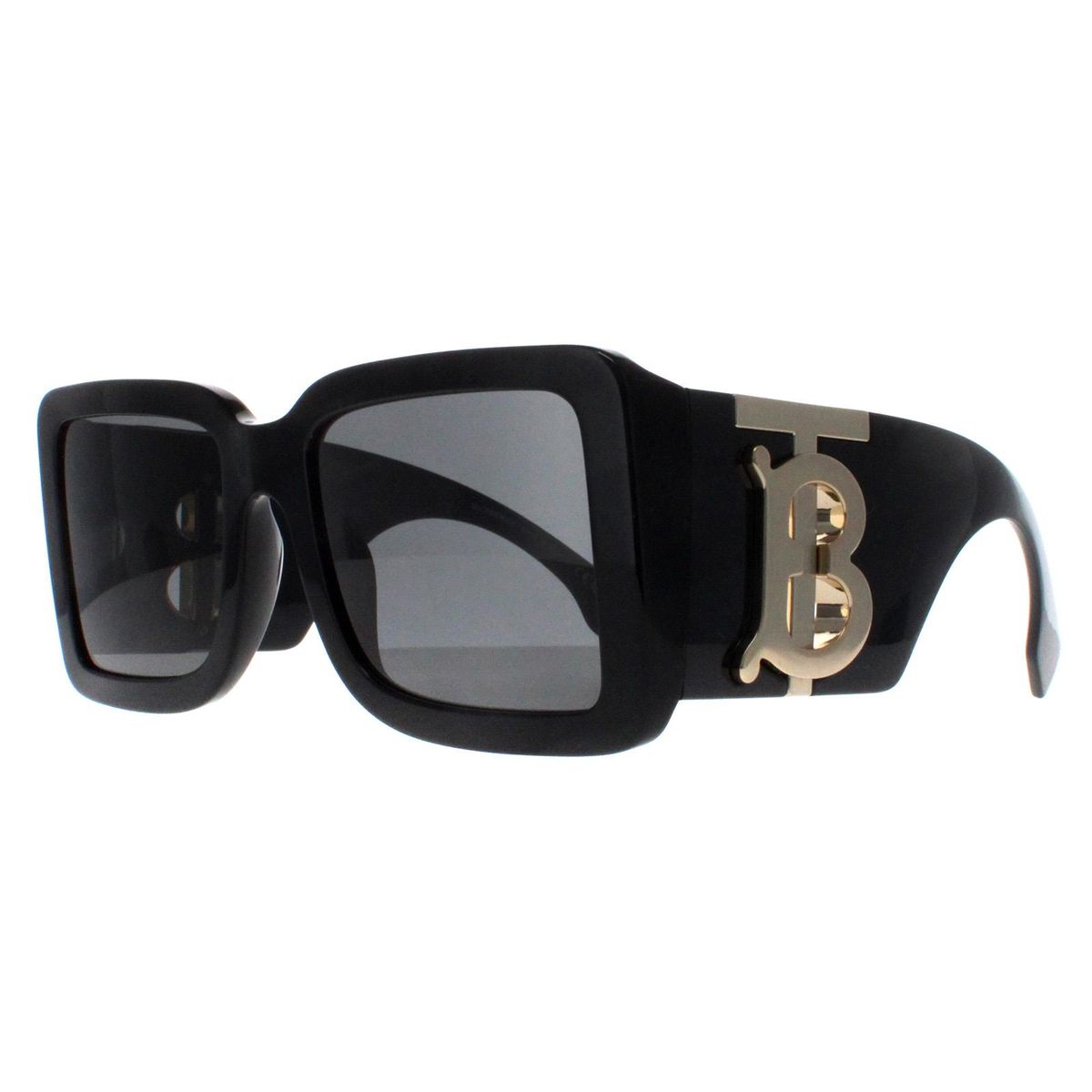 Quadratische Oversize-Sonnenbrille mit Logo