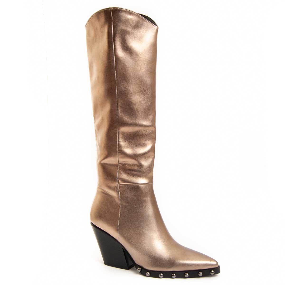 Metallische Kniehohe Western-Stiefel
