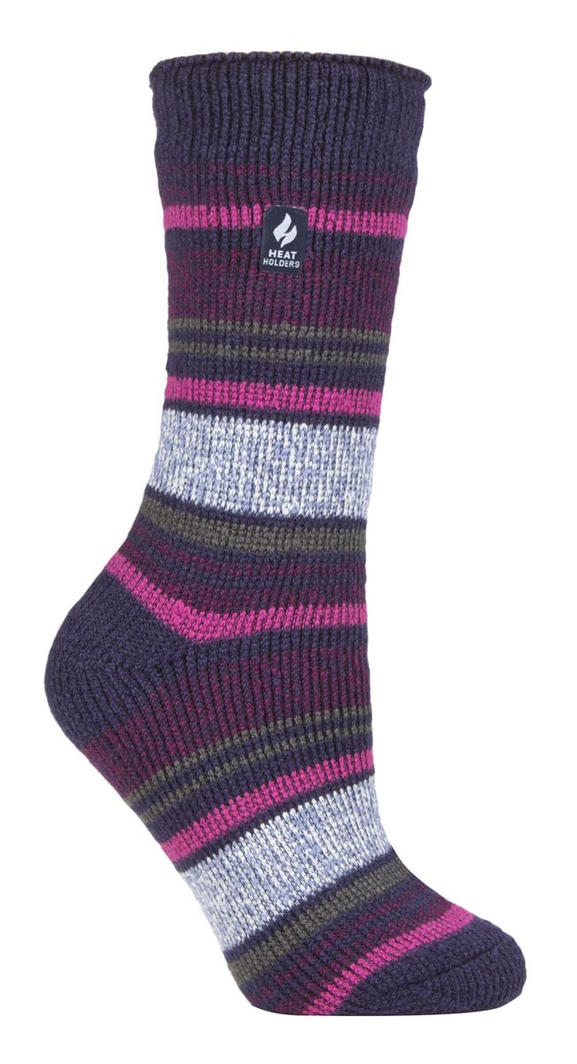Thermische gestrickte Winter-Socken mit Streifen