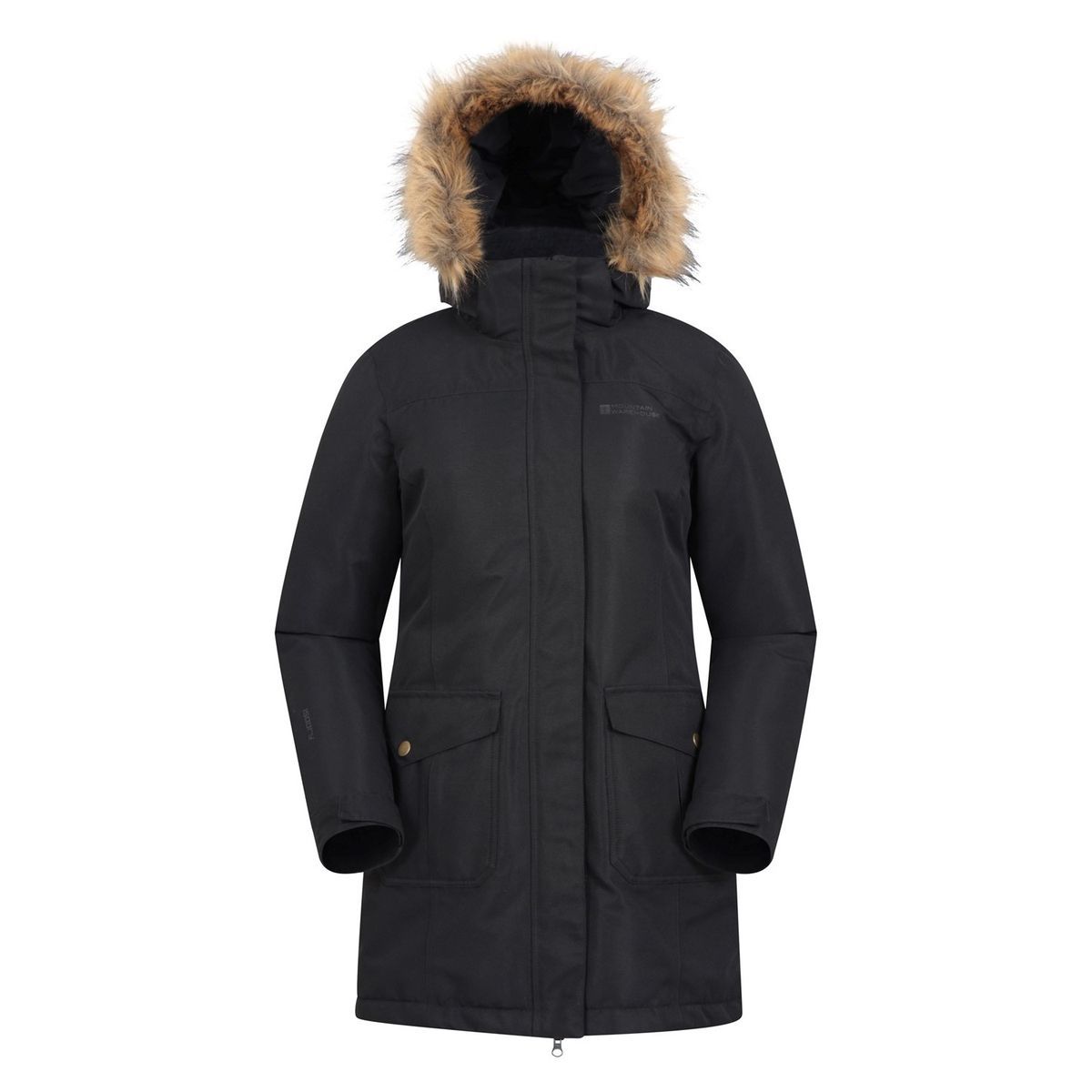 Wetterfester langer isolierter Parka