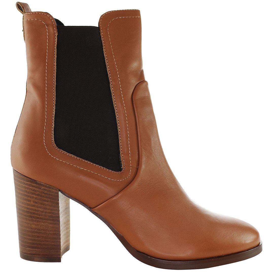 Chelsea-Boots mit Blockabsatz