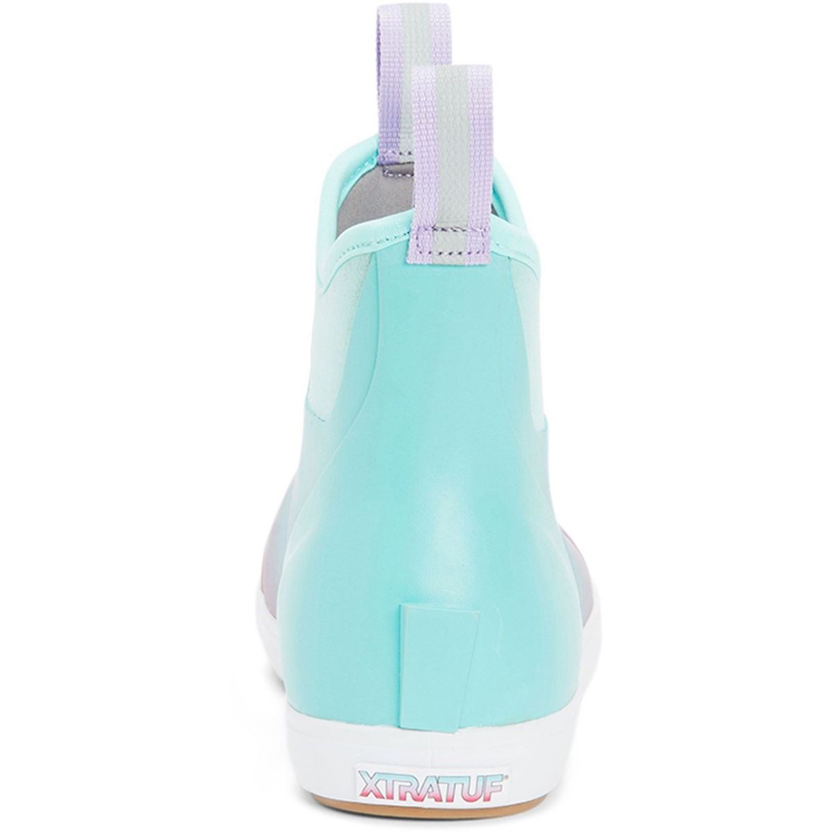 Gummistiefeletten mit Aurora-Farbverlauf
