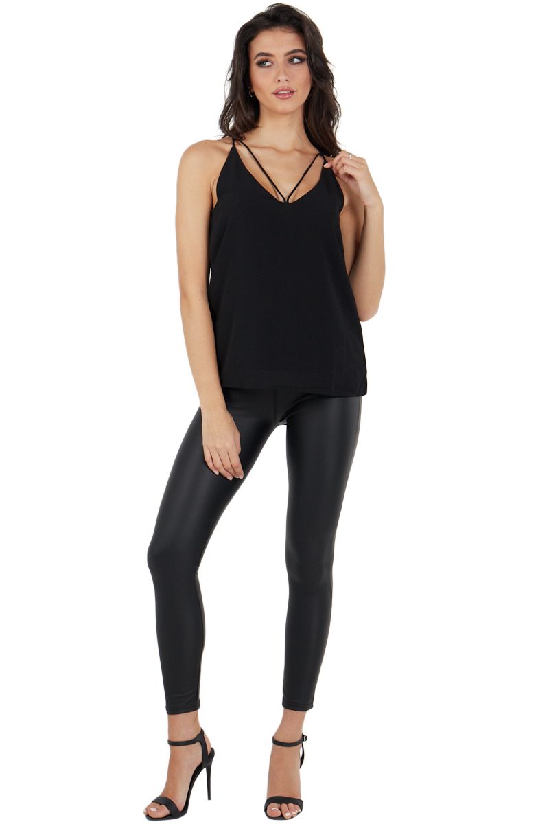 Schlichtes Riemchen-Camisole-Top