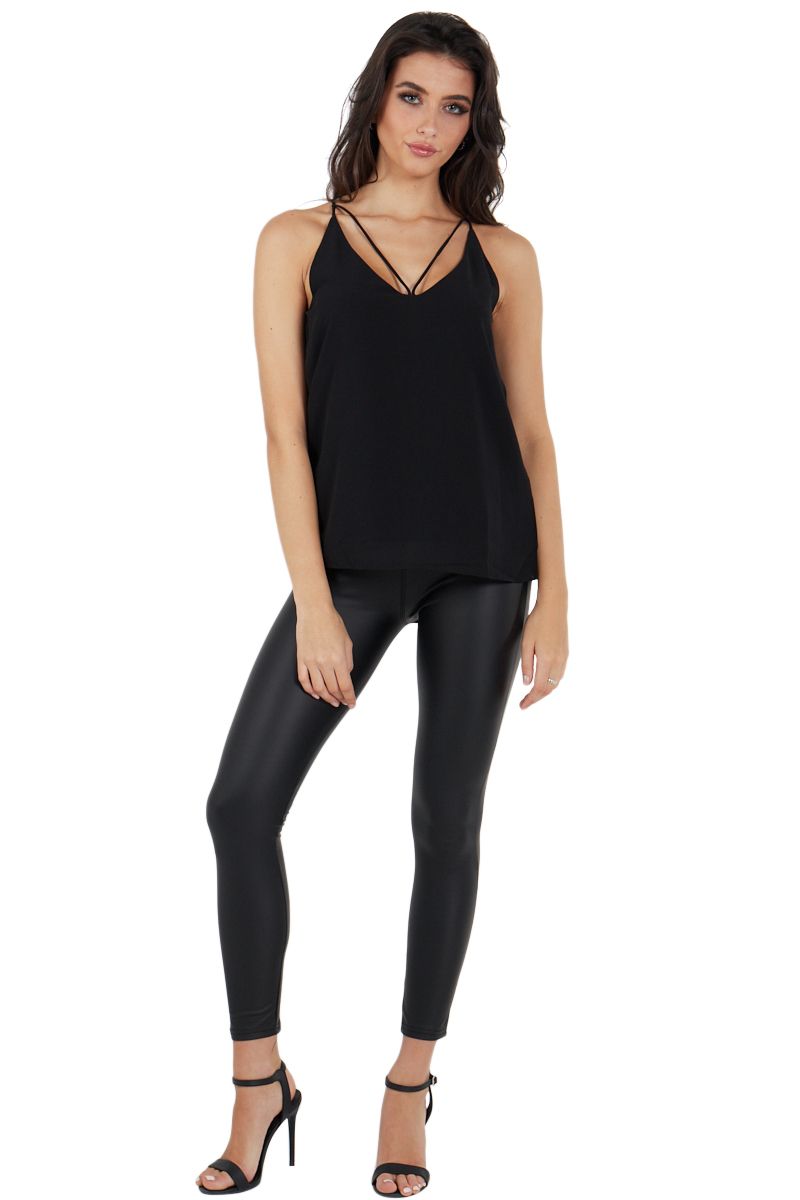Schlichtes Riemchen-Camisole-Top