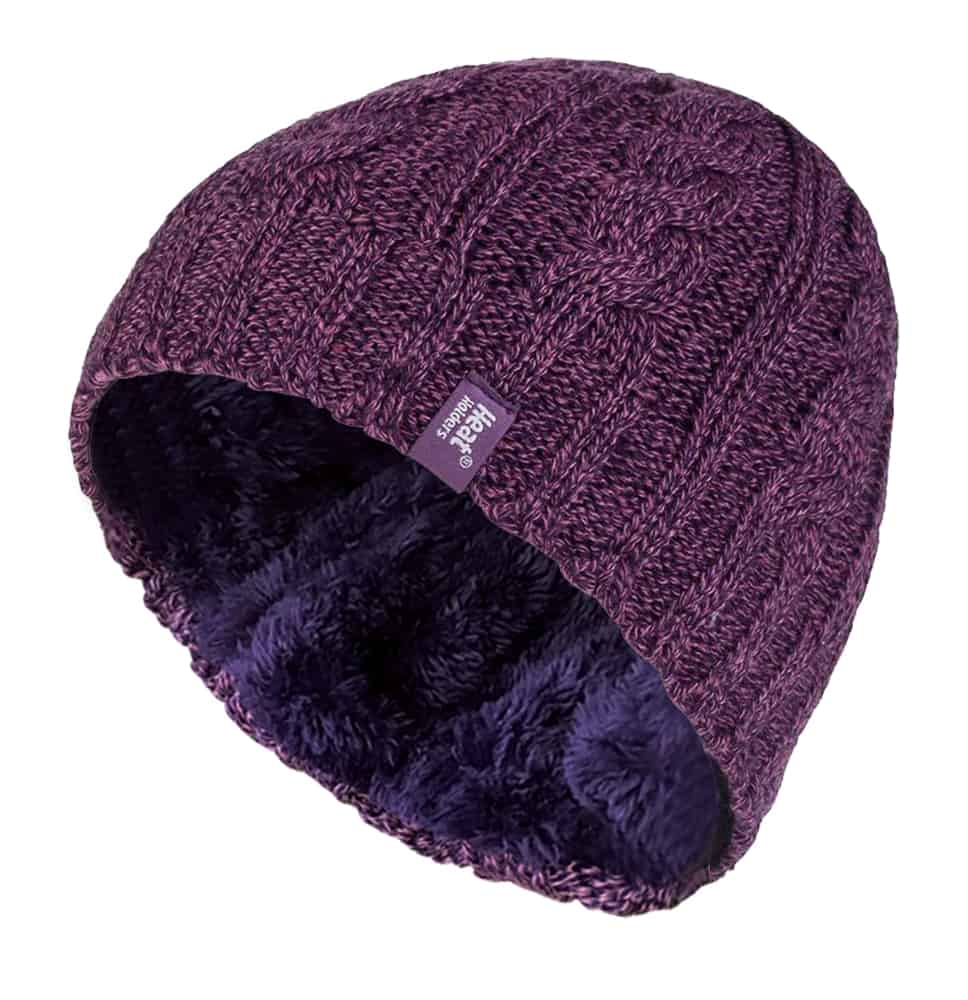 Beanie mit Zopfmuster und Thermofutter